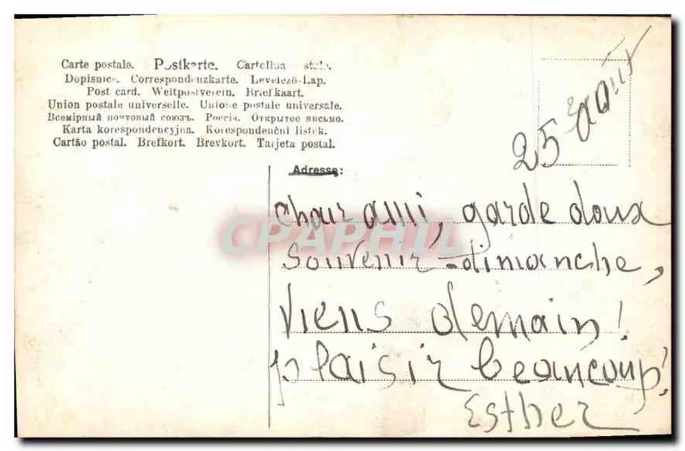 पीले रंग के कपड़े और फूलों से सजे टोपी वाली महिला — एनपीजी, संख्या 408/2 - पीछे