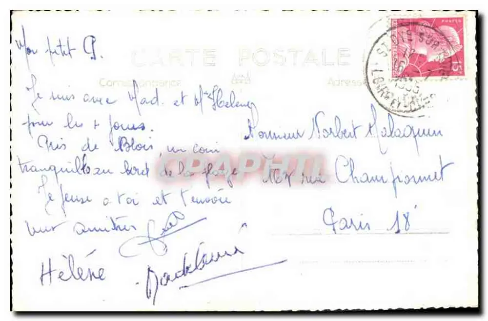 Chambord — O Castelo — editor L.A.C. - Verso
