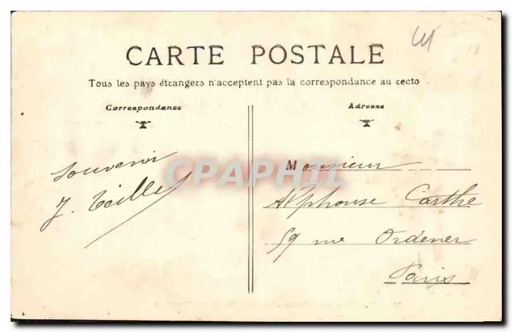 Blois — Das Schloss - Die Halle der Generalstände — Verlag unbekannt, Nr. 31 - Rückseite