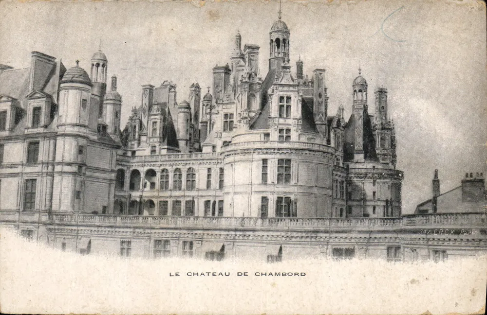O Castelo de Chambord — vista panorâmica — Staerck Paris, n° 42 - Frente