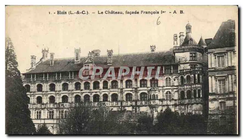 Blois (L.&C.) — Das Schloss, Fassade von François Ier — A. B. - Vorderseite