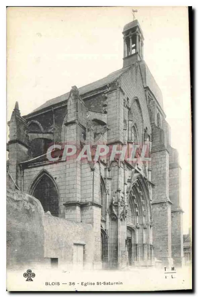 Blois — Igreja de São Saturnino — T.M. I.L. — n°36 - Frente