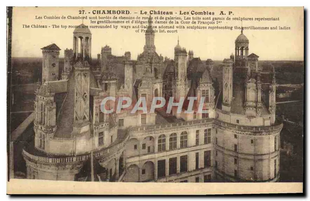 Chambord — O Castelo — Os Combles — A.P. - Frente