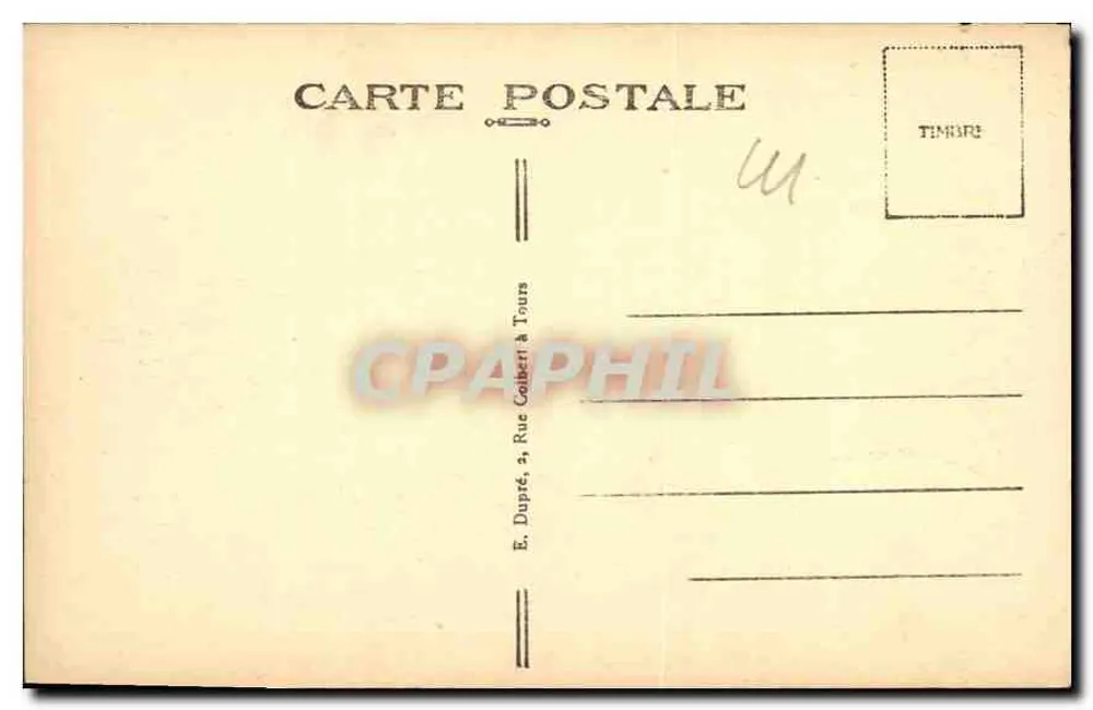Chambord — O Castelo — Os Combles — A.P. - Verso