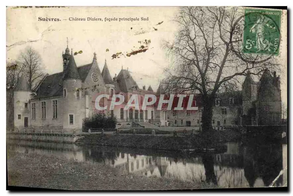 Suèvres — Château Diziers, façade principale Sud — éditeur non visible - Vorderseite
