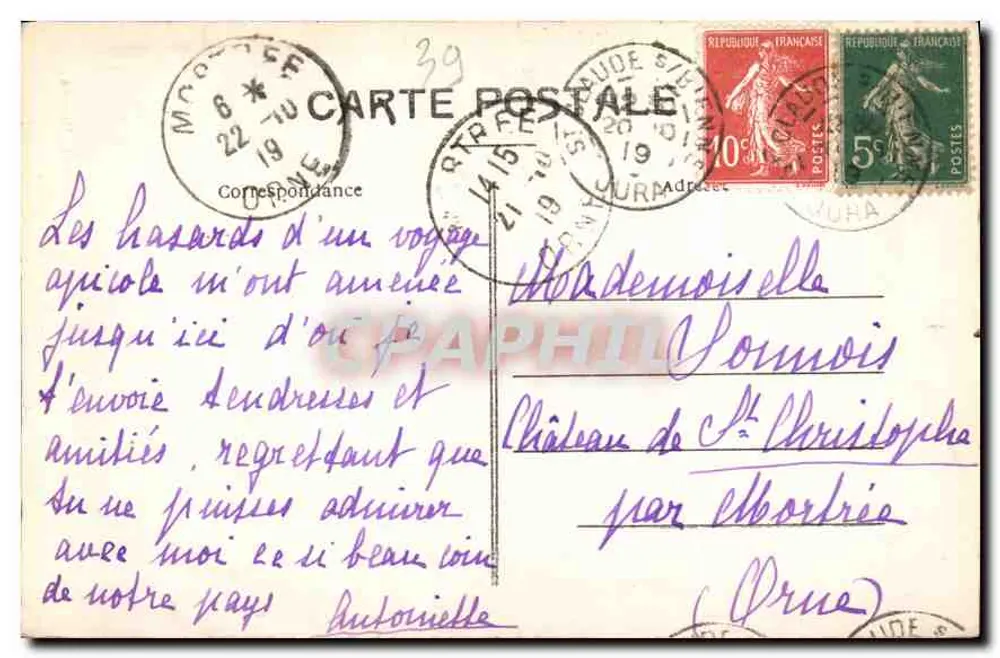 St-CLAUDE — Fonte da Abime — Cliché R. Monnier - Verso