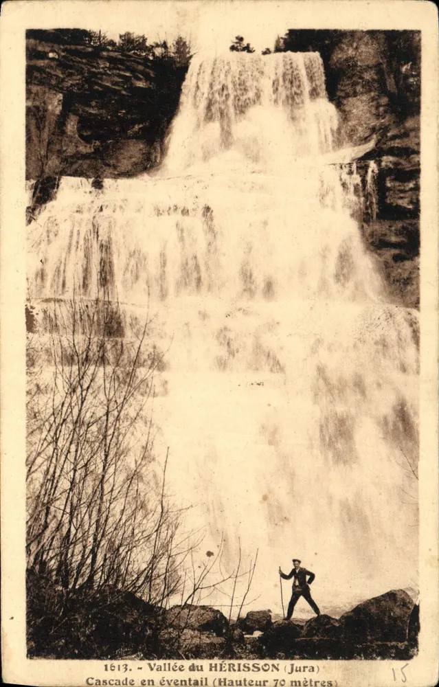 Cascade en éventail — Vallée du Hérisson (Jura) — éditeur Les Éditions Baretto, n°15 - Vorderseite