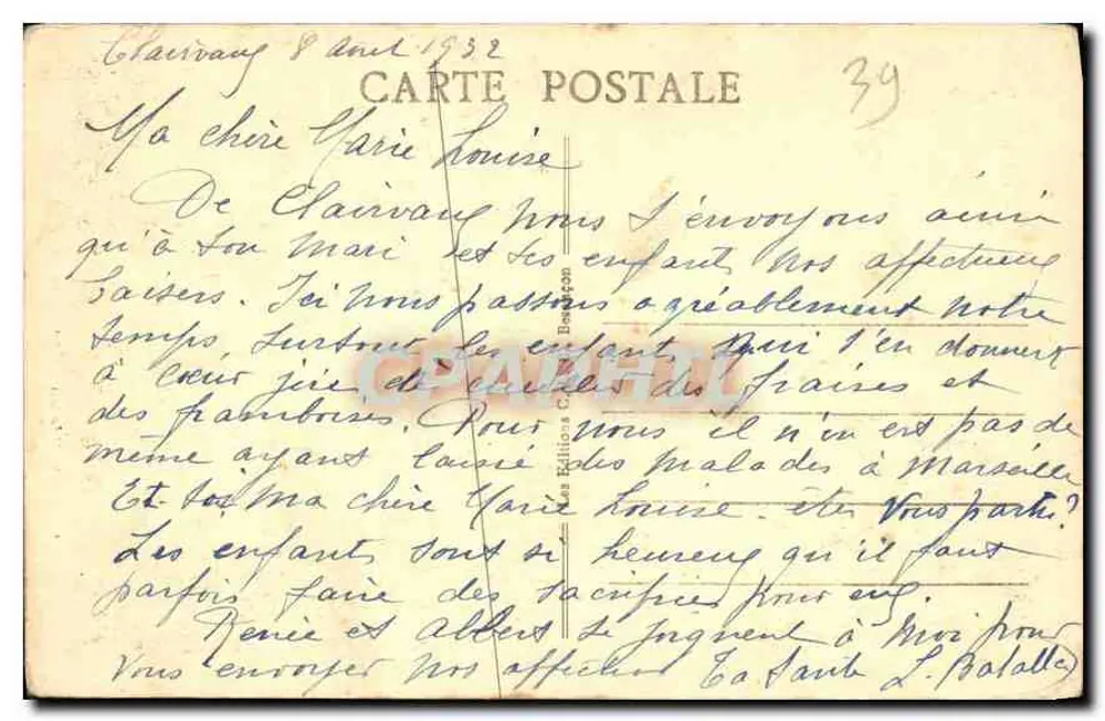 Cascade en éventail — Vallée du Hérisson (Jura) — éditeur Les Éditions Baretto, n°15 - Rückseite