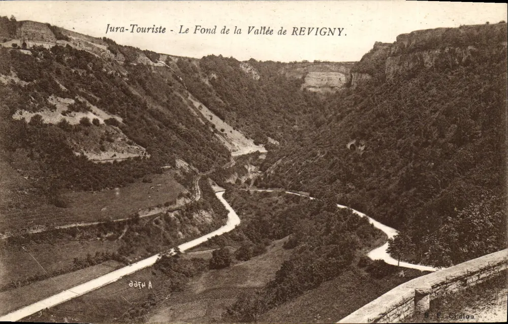 Unterseite der Revigny-Tal — Jura-Touriste — Verlag F. Chaïgon - Vorderseite