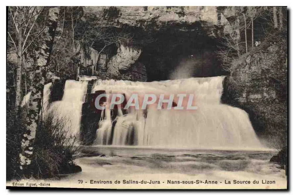 Die Quelle des Lizon — Umgebung von Salins-du-Jura, Nans-sous-Sainte-Anne — Edition Figue, Salins - Vorderseite