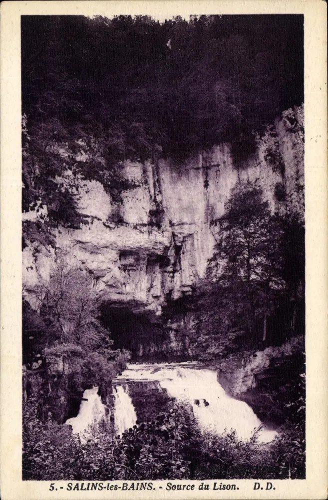 Salins-les-Bains — Fonte do Lison — D.D. n°5 - Frente