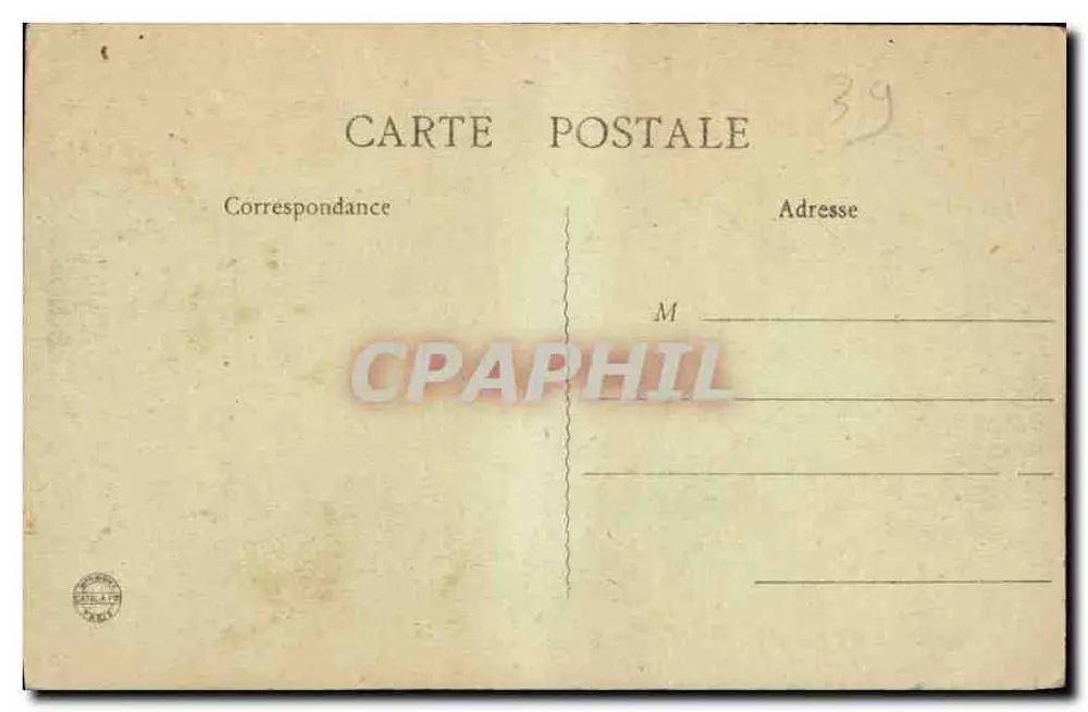Der Jura — Ausflug nach Hérisson — Fächerfall, Aufnahme vom Weg — B. F., Paris - Rückseite