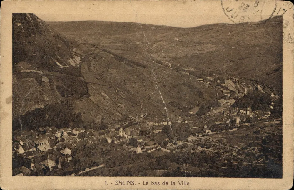 Salins - O baixo da cidade — vista panorâmica — editor não identificado, n° de série 1 - Frente