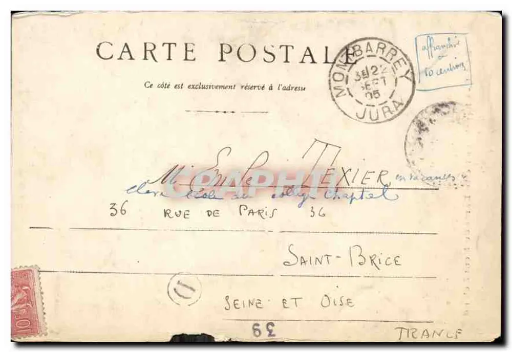 Kapelle Notre-Dame du Mont-Roland — Dole — Verlag Dole - Rückseite