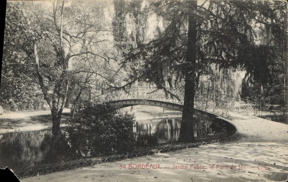 Bordeaux — Jardim Público, o Ponte de Ferro — C. C. - Frente