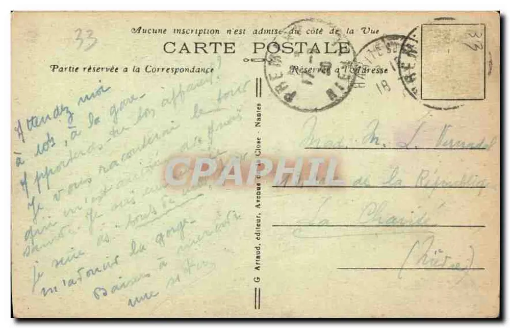 Bordeaux — A Grande Campanha — Casa Riouard, n°44 - Verso