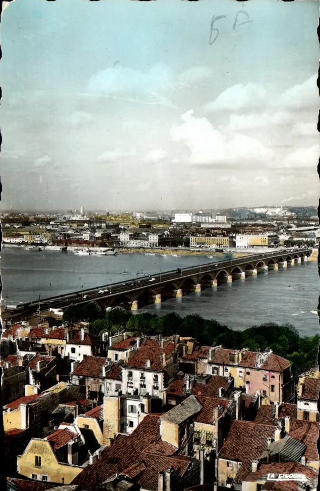 Brücke über die Garonne — Bordeaux — Verlag La Cigogne, n° 33.063.62 - Vorderseite