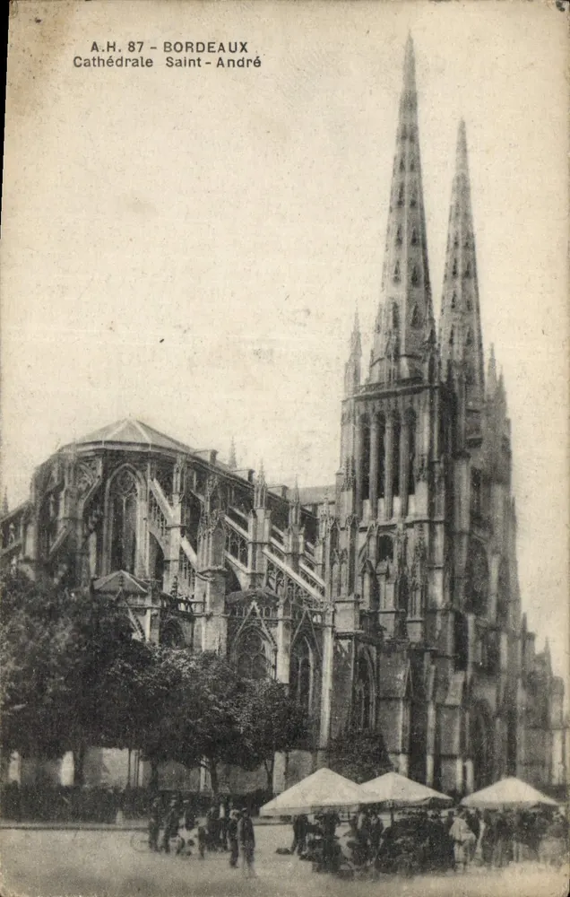 Bordeaux — Catedral de São André — A.H. 87 - Frente