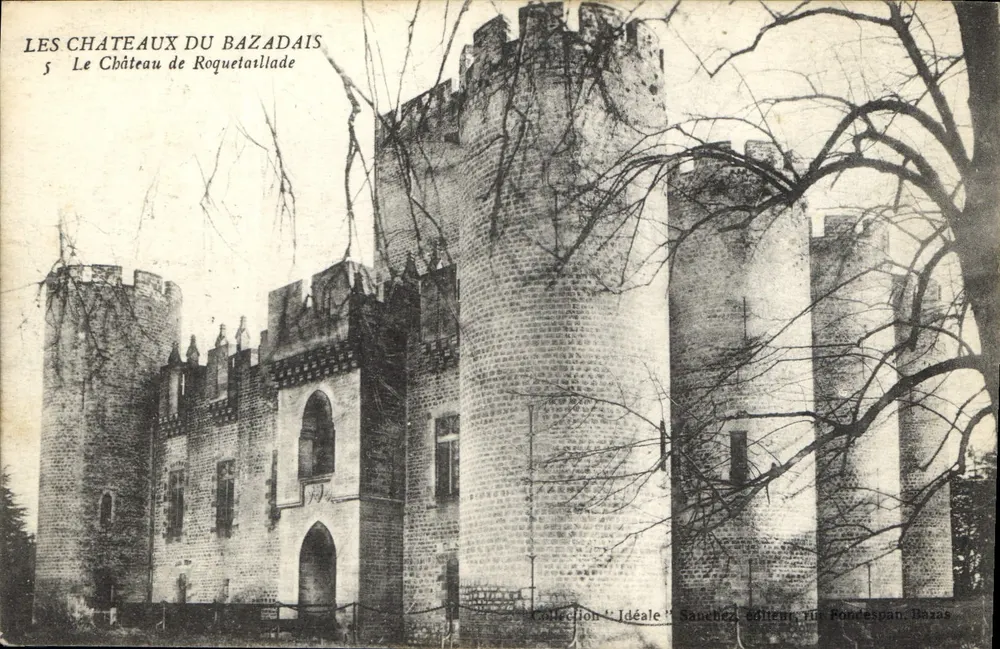 Schloss Roquetatllade — Die Schlösser des Bazadais — Sammlung 'Idéale' Sanchez, Verlag Herr Rondespan, Bazas - Vorderseite