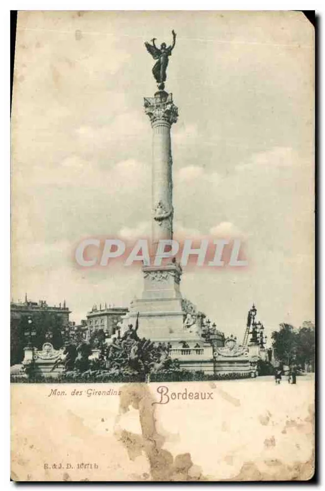 Monumento dos Girondinos — Bordeaux — R.&J. D. 1871b - Frente