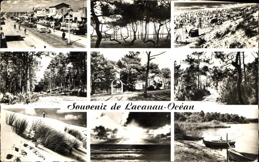 Lacanau-Océan — Erinnerungen — Real Photo - Vorderseite