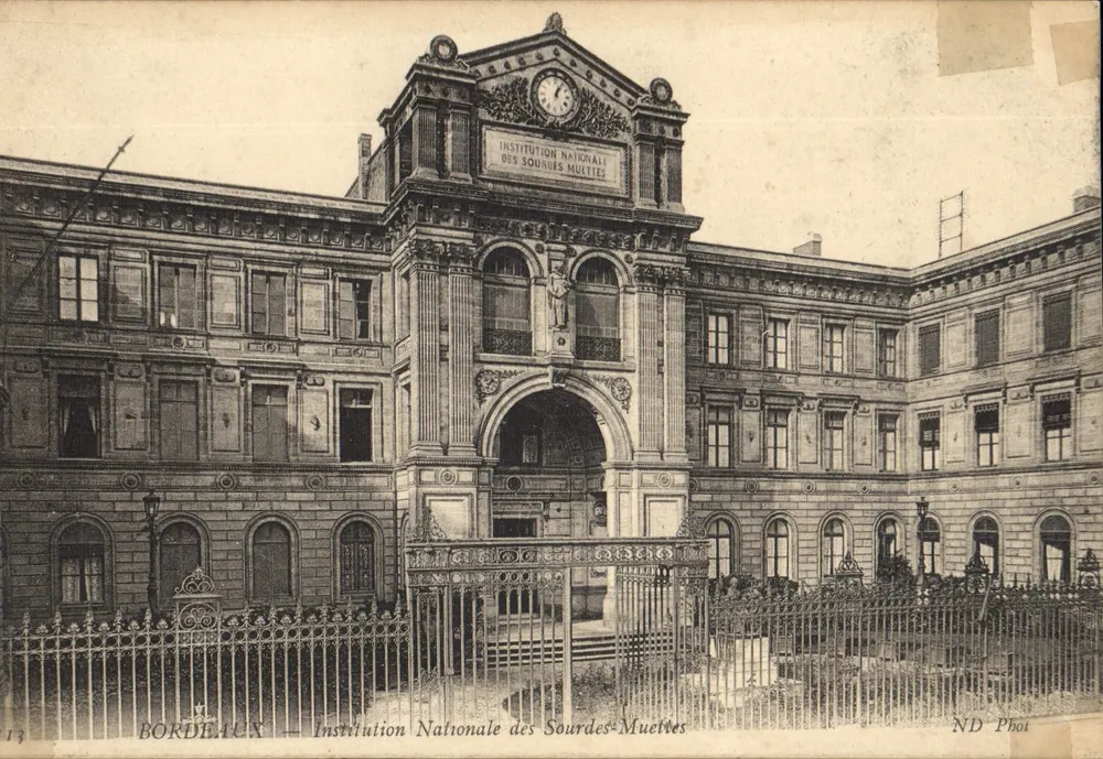 Bordeaux — Nationales Institut für Taubstumme — ND Phot - Vorderseite