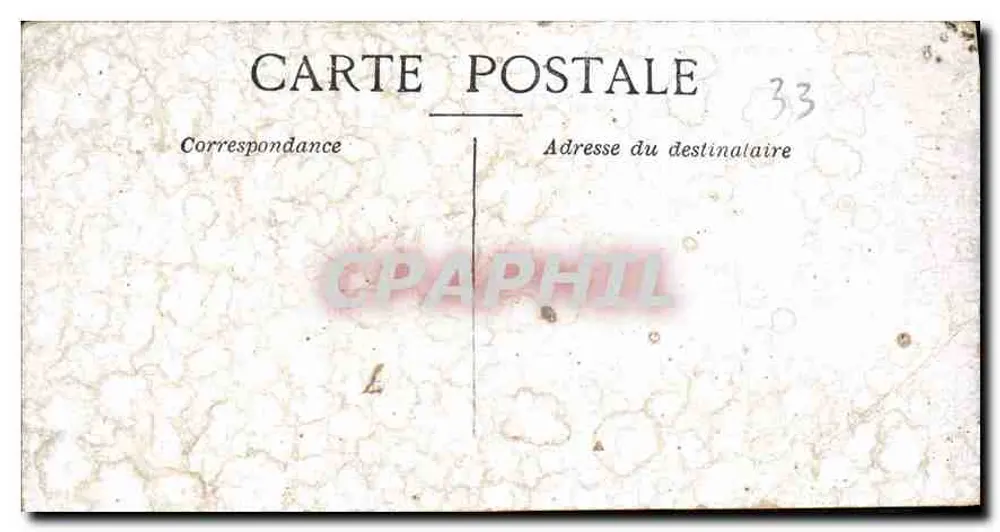 Bordeaux — Fonte das Três Graças — Mercier & Cie, Paris - Verso