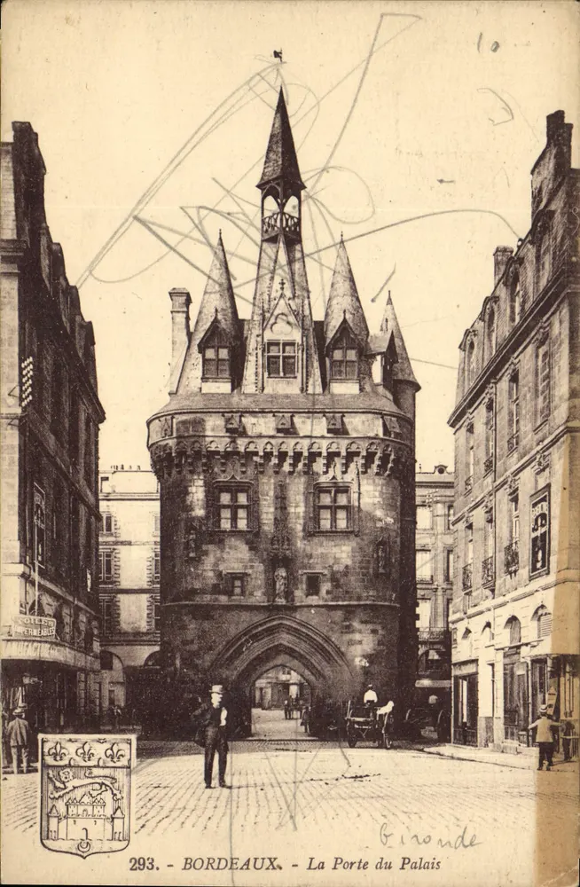 Bordeaux - A Porta do Palácio — editor Laeroix, n° 293 - Frente