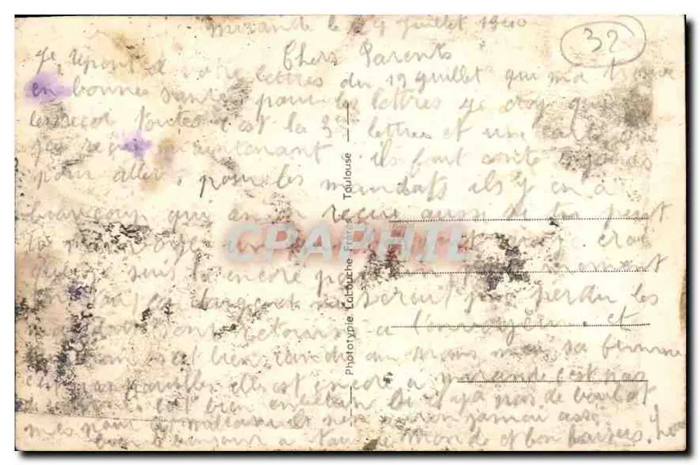 Auch - Platz des Rathauses und Kathedrale — Verlag Thiery, Nr. 199 - Rückseite