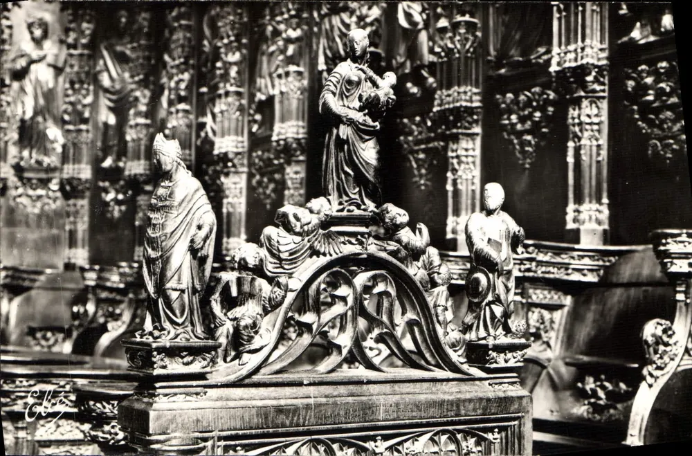 Auch (Gers) - Die Kathedrale — Details des Motivs der Pare Close — L. Chatagneau - Vorderseite
