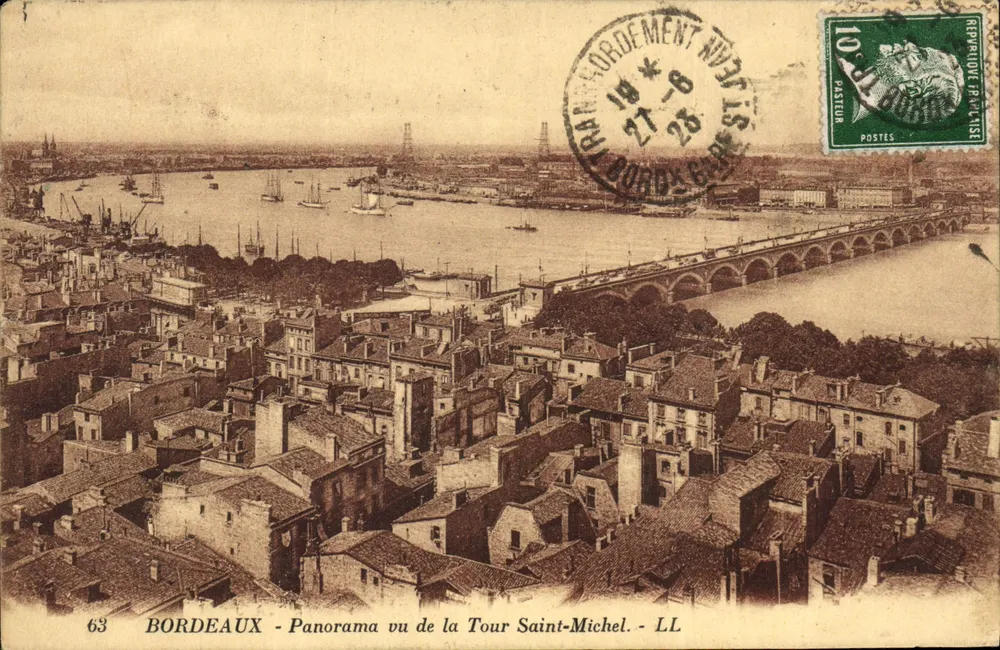 Bordeaux - Panorama aus der Tour Saint-Michel - LL - Vorderseite