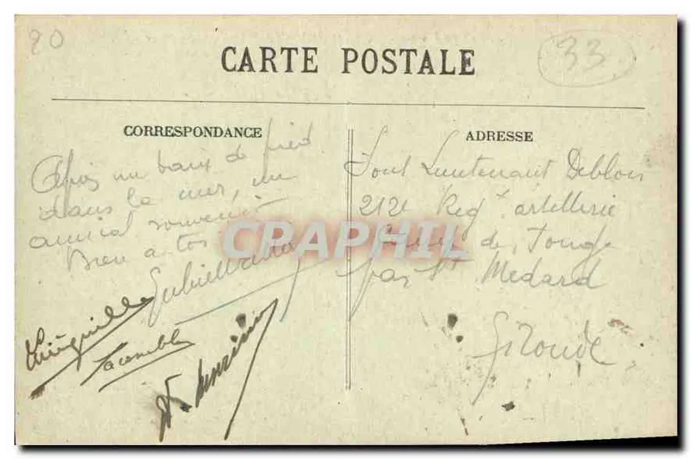 La Côte d'Argent — Lacanau-Océan (Médoc) — La Plage — Bromatypie Gautreau, Langon (Gironde) - Rückseite