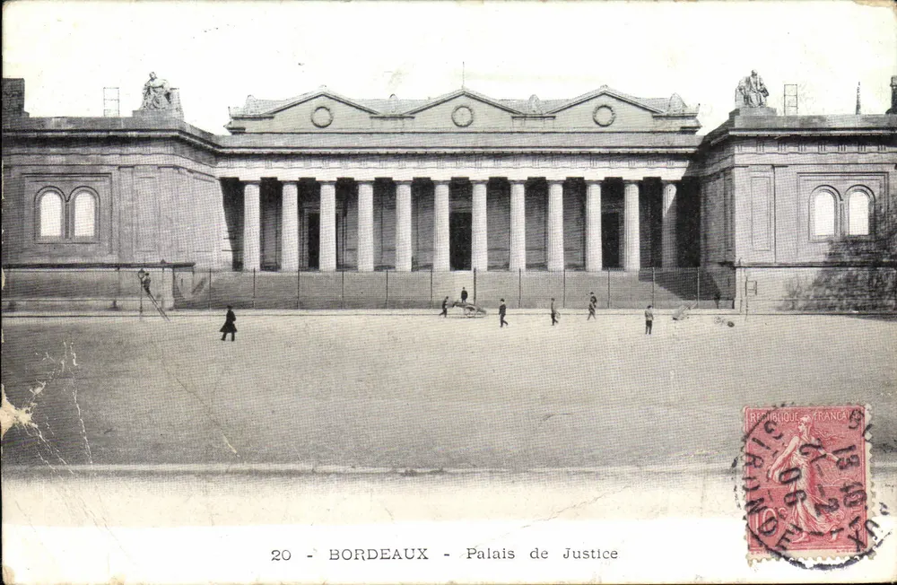 Bordeaux — Palácio de Justiça — editor desconhecido, n° 20 - Frente