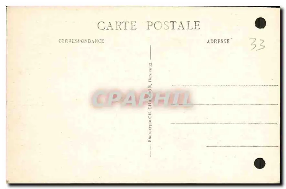 Bordeaux — Ruinen des Palais Gallien — C.B. - Rückseite