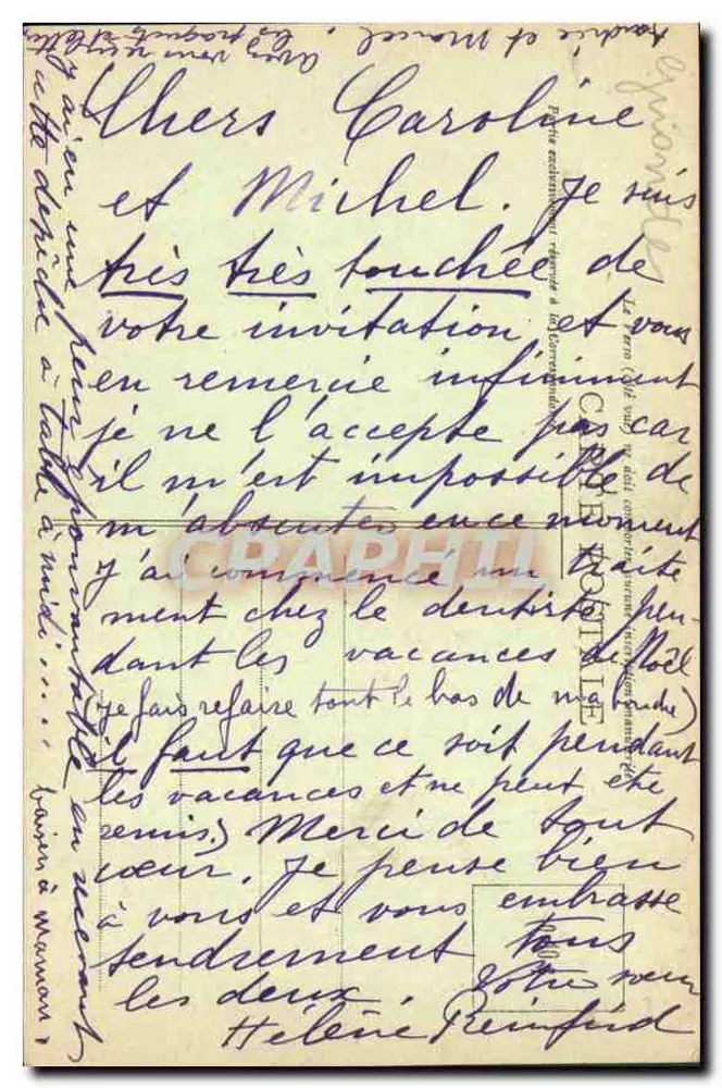 39, Rue de Rivière, BORDEAUX — M. D. — Fototipia Marcel Daliby - Verso