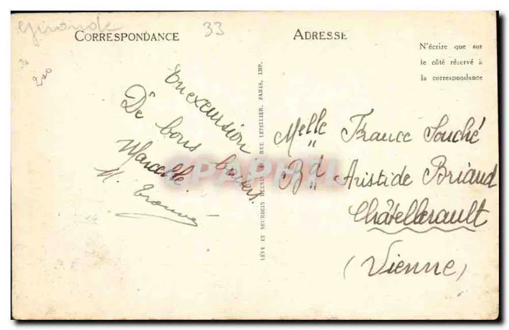 Pointe de Grave — Gedenkstein der US-Intervention — 160 - Rückseite