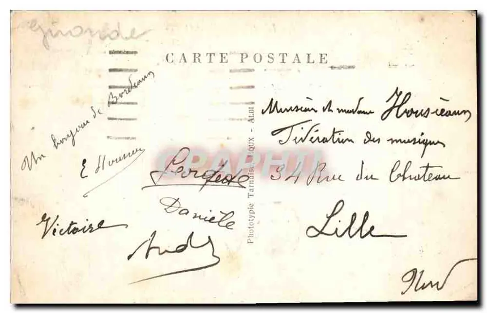 Bordeaux — Das Grand Théâtre — La Gironde Illustrée - Rückseite