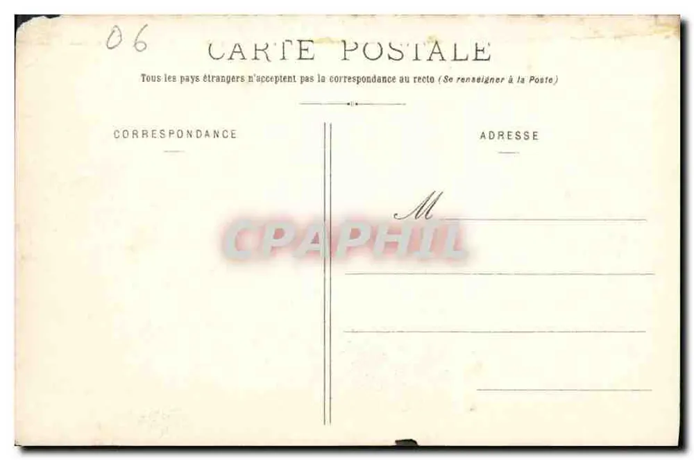 CANNES — Aussicht auf den Mont-Chevalier und die Contre-Jetée — C. L. L., PARIS - Rückseite