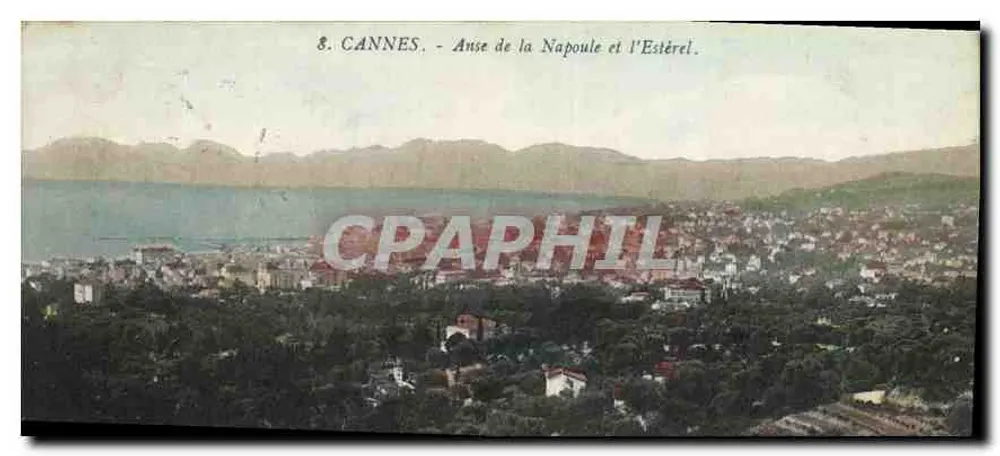 CANNES - Anse de la Napoule e o Estérel — Edição especial Aux Dames de France, Cannes, n°8 - Frente