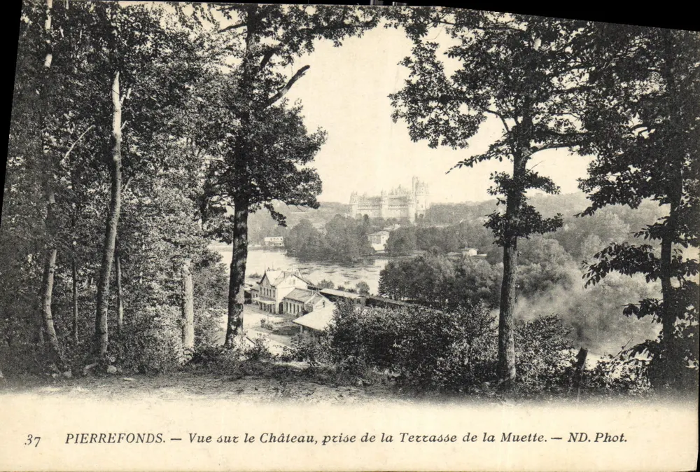 PierreFonds — Ansicht des Schlosses, aufgenommen von der Terrasse de la Muette — ND. Phot. - Vorderseite