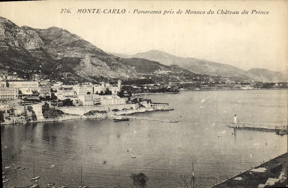 Monte-Carlo - Panoramablick von Monaco vom Schloss des Prinzen — Edition Arnault, Villefranche - Vorderseite