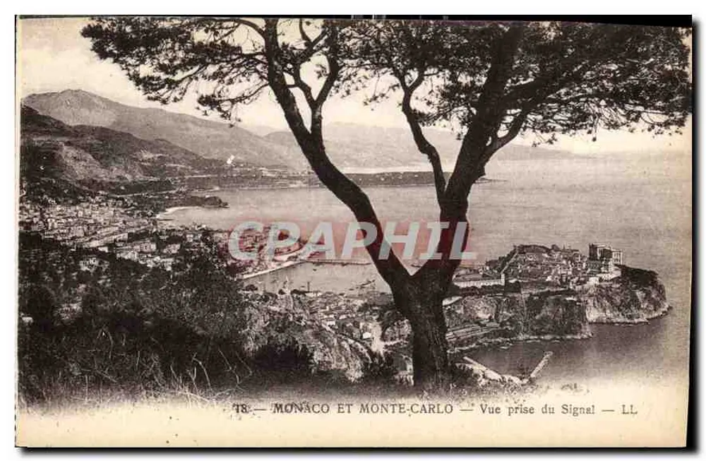 Monaco und Monte-Carlo — Ansicht vom Signal — LL - Vorderseite