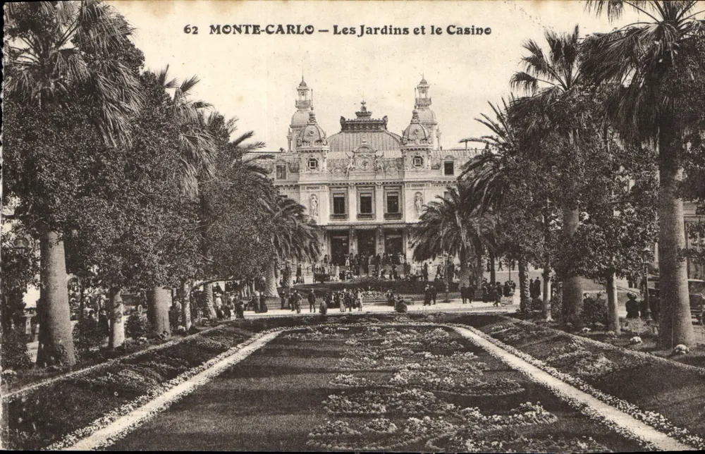 Monte-Carlo — Die Gärten und das Casino — Seriennummer 62 - Vorderseite