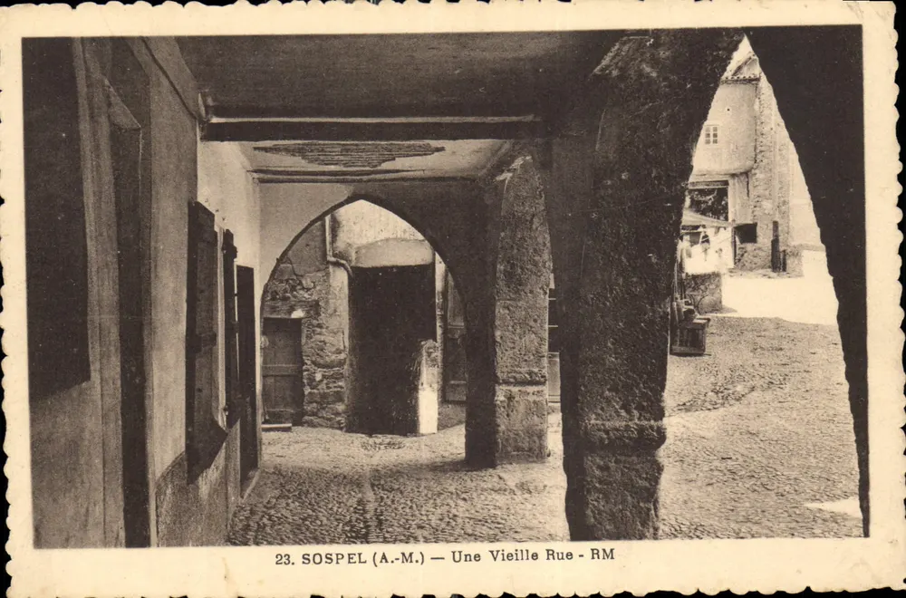 Sospel (A.-M.) — Uma Velha Rua - RM - Frente