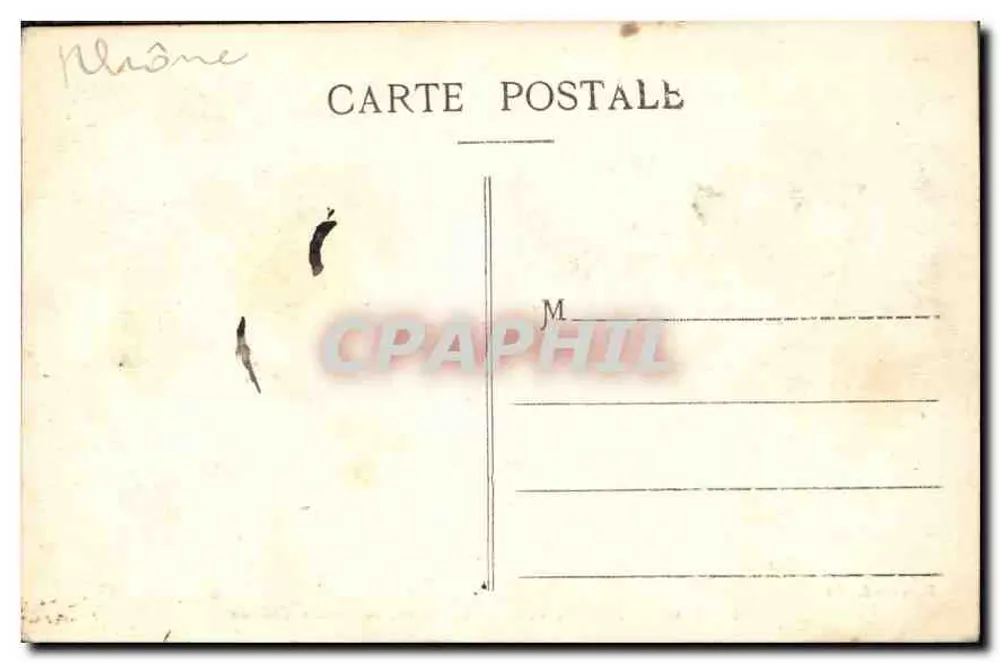 LYON — Rathaus — Der Rhône, von Nicolas Coustou — Ressicaud, Verlag - Rückseite
