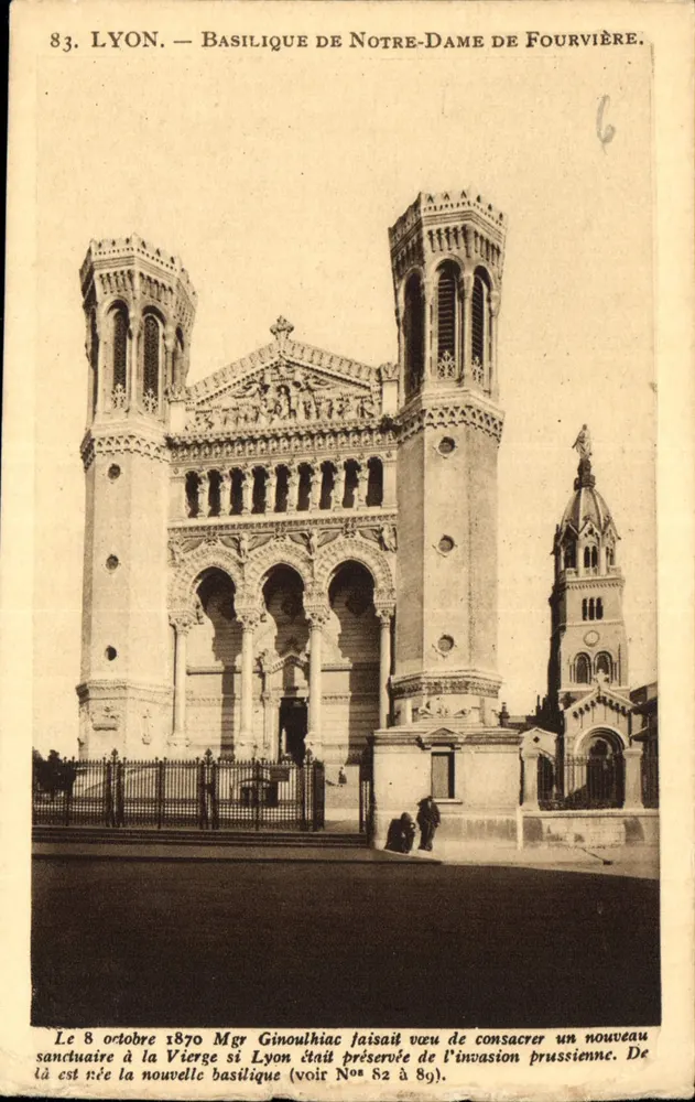 LYON — Basílica de Nossa Senhora de Fourvière — X. Gastagny, Lyon, n°83 - Frente