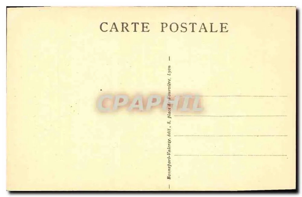 LYON — Catedral de São João (Primatiale das Gaules) — Bonnefart-Valorde, edição Lyon - Verso
