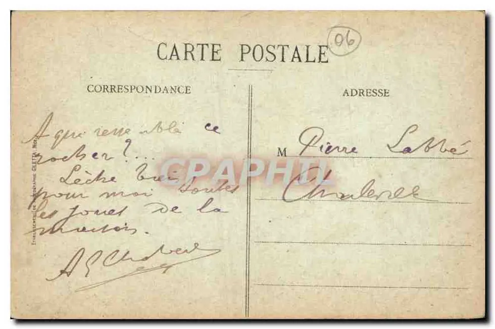 CANNES. - Rocher de la Napoule — Concòrda Cannes, n°576 - Verso
