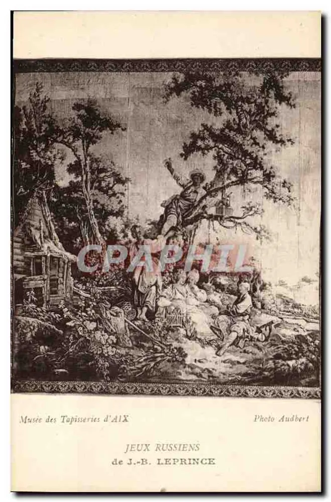Jogos Russos — obra de J.-B. Leprince — Museu das Tapeçarias de Aix, Foto Audbert - Frente