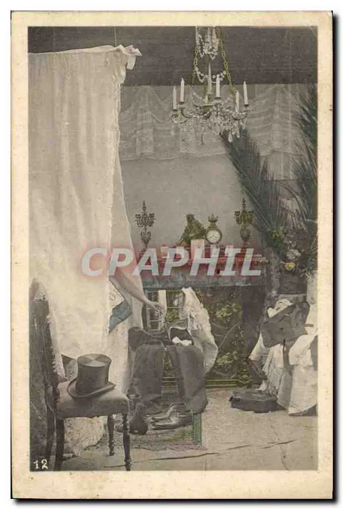 Interior decorado — cena de teatro ou de salão — editor anônimo, n° 12 - Frente